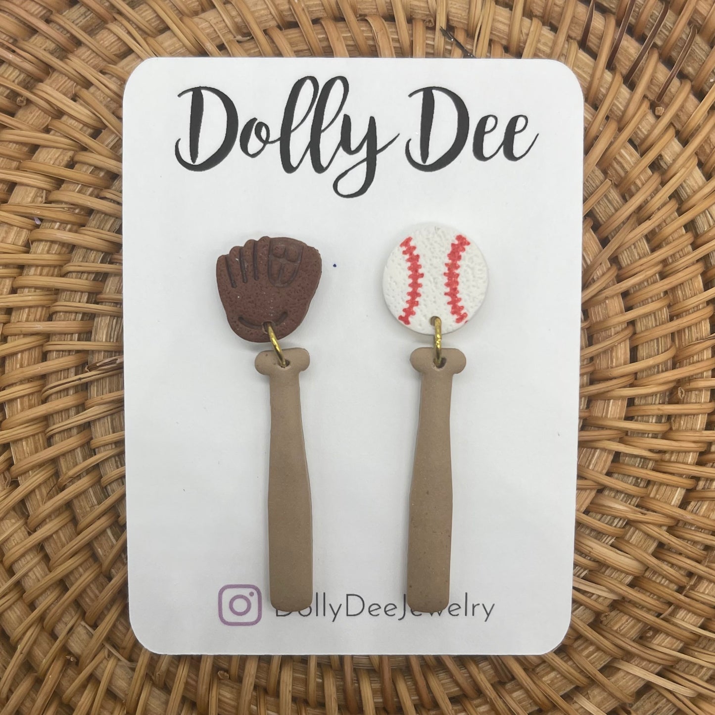 Baseball Bat Earrings